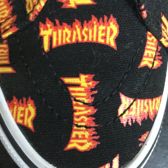 Vans Men's size 8 color black with flame colors excellent used condition high - Picture 8 of 8